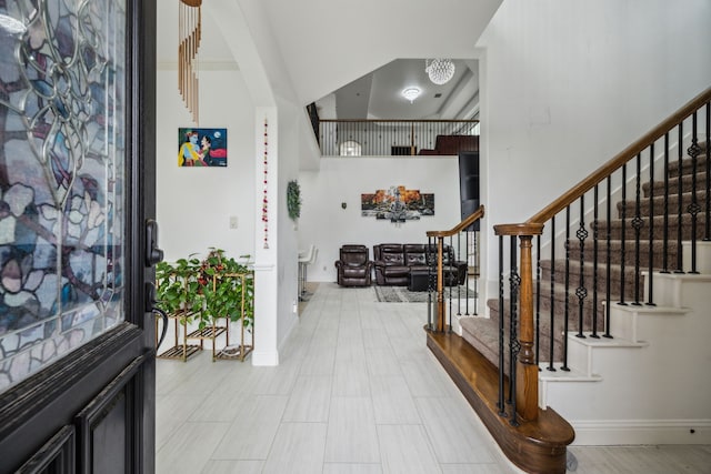 5005 Dominion Blvd, Irving, TX 75038 - foyer with stairway and baseboards