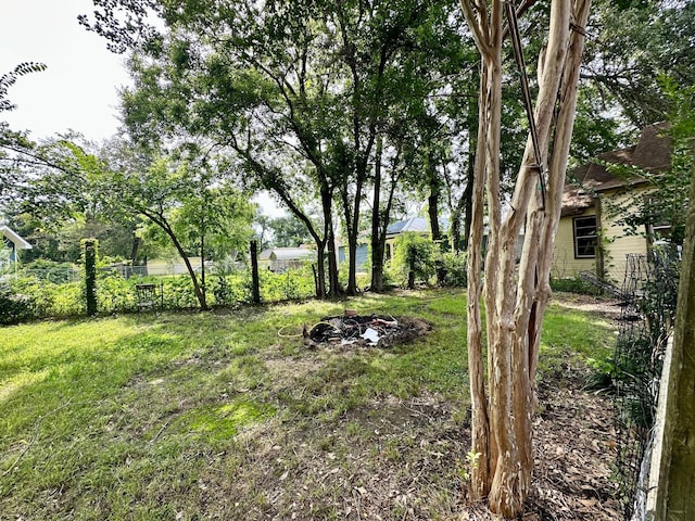 903 College St, Sulphur Springs, TX 75482 - view of yard featuring a fire pit