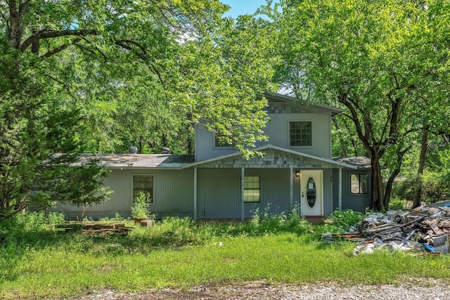 84 Natchez Rd, Pottsboro, TX 75076 - view of front of property with a porch