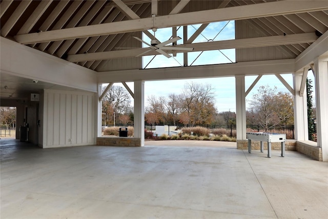 2538 Settlers Pl, Garland, TX 75042 - view of patio featuring a ceiling fan and a gazebo