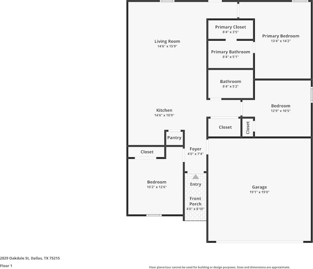 2829 Oakdale St, Dallas, TX 75215 - room layout