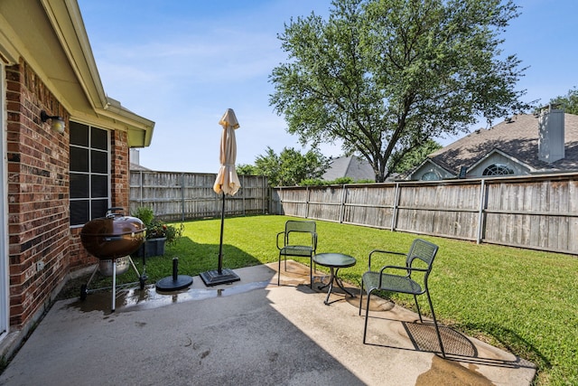 10119 Andre Dr, Irving, TX 75063 - view of patio / terrace with area for grilling