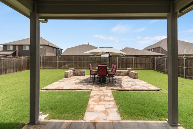1616 Berry Ridge Trl, Aubrey, TX 76227 - view of yard with a patio