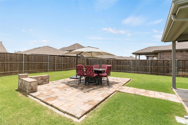 1616 Berry Ridge Trl, Aubrey, TX 76227 - view of yard featuring a patio
