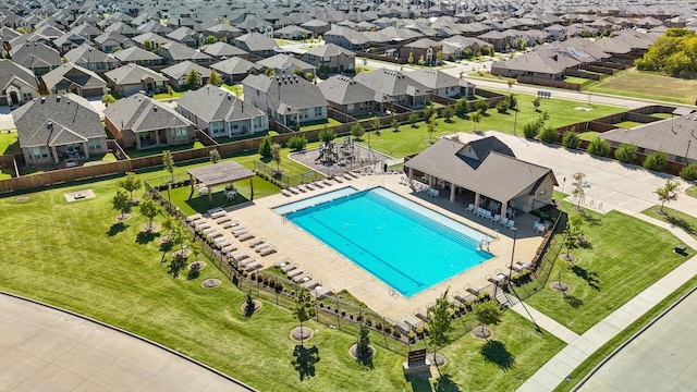 1616 Berry Ridge Trl, Aubrey, TX 76227 - aerial view of a pool