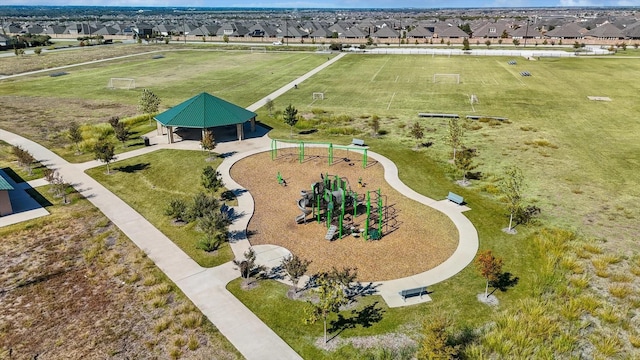 1616 Berry Ridge Trl, Aubrey, TX 76227 - aerial view of residential area featuring a recreational park