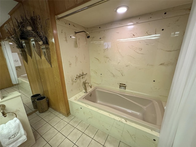 905 Bennett Dr, Bowie, TX 76230 - bathroom featuring tile patterned flooring and shower / bath combination