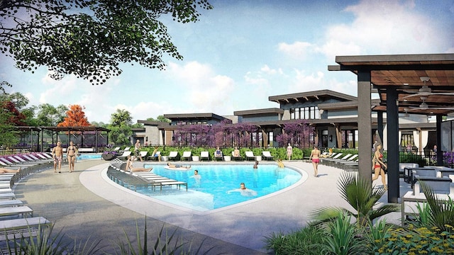 917 Almond Blossom Cir, Crowley, TX 76036 - community pool with a patio area