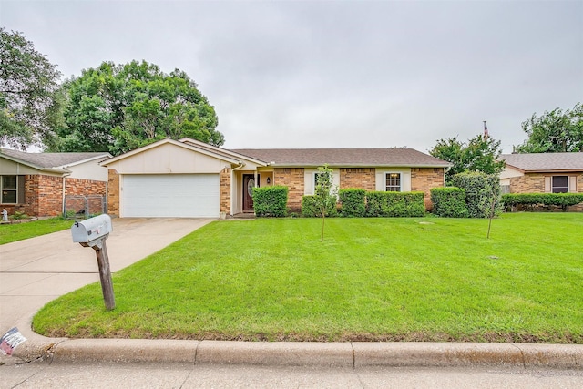 423 Parkview Dr, Burleson, TX 76028 - single story home with an attached garage, concrete driveway, and brick siding