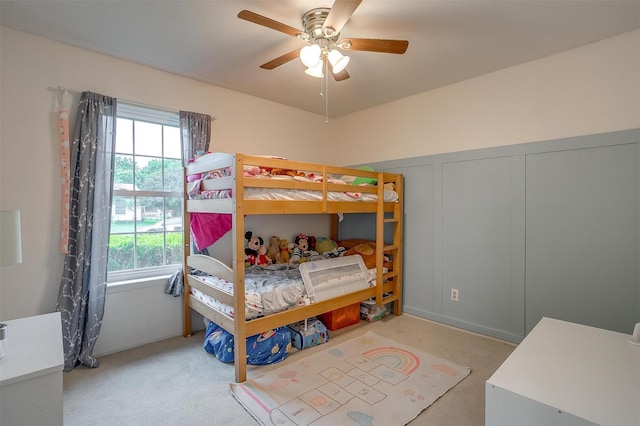 423 Parkview Dr, Burleson, TX 76028 - bedroom featuring carpet floors and a ceiling fan
