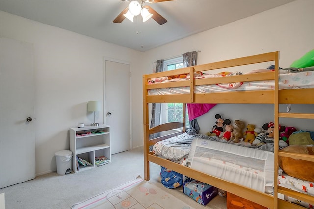 423 Parkview Dr, Burleson, TX 76028 - carpeted bedroom with ceiling fan