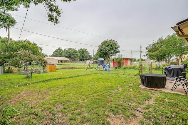 423 Parkview Dr, Burleson, TX 76028 - view of yard with a playground