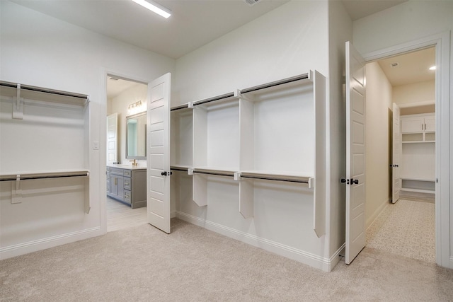 823 Wind River Pass, Azle, TX 76020 - spacious closet with light colored carpet