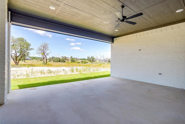 823 Wind River Pass, Azle, TX 76020 - view of patio featuring a ceiling fan