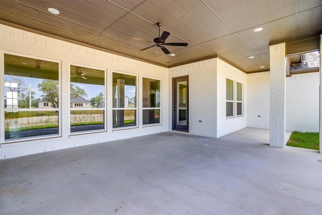 823 Wind River Pass, Azle, TX 76020 - view of patio / terrace featuring ceiling fan
