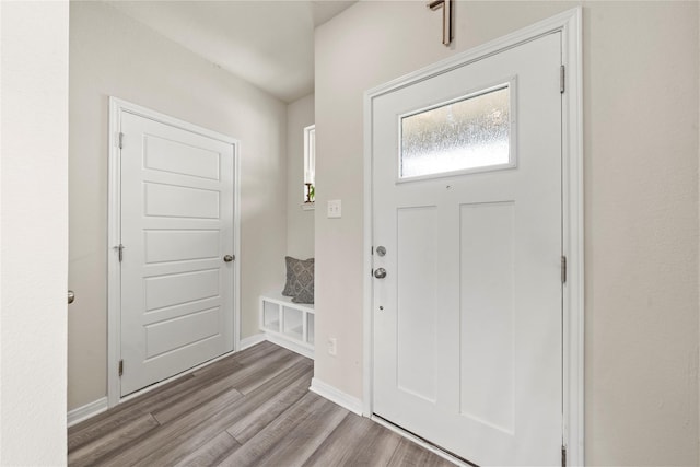 1512 Elise Ave, Waco, TX 76706 - entryway featuring wood finished floors and baseboards