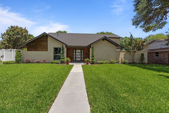 1617 Versailles Dr, Richardson, TX 75081 - mid-century modern home with brick siding and french doors