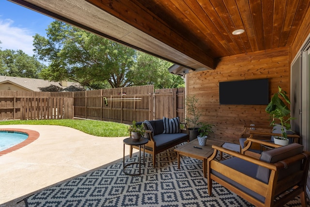 1617 Versailles Dr, Richardson, TX 75081 - view of patio featuring an outdoor living space