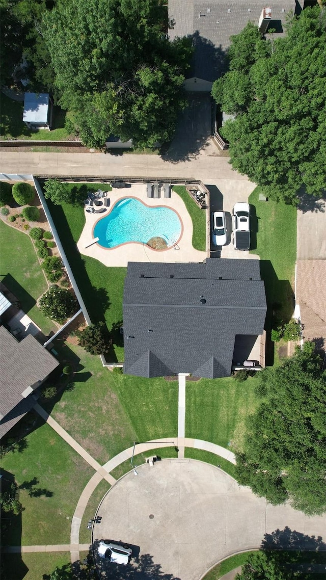 1617 Versailles Dr, Richardson, TX 75081 - aerial view of property's location with a pool