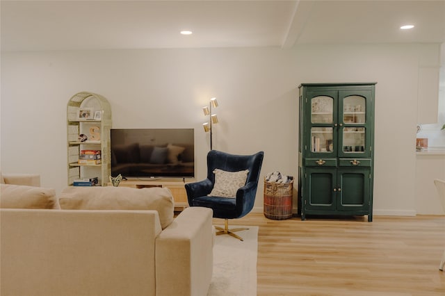2712 Larkin Ave, Fort Worth, TX 76133 - living area with light wood-style floors and recessed lighting