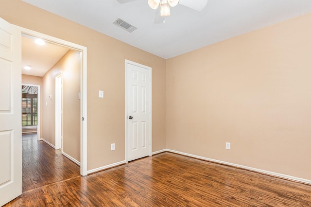 2510 High Pointe Blvd, Mckinney, TX 75071 - unfurnished room with wood finished floors and a ceiling fan