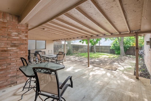 2510 High Pointe Blvd, Mckinney, TX 75071 - fenced backyard featuring outdoor dining space and a patio area