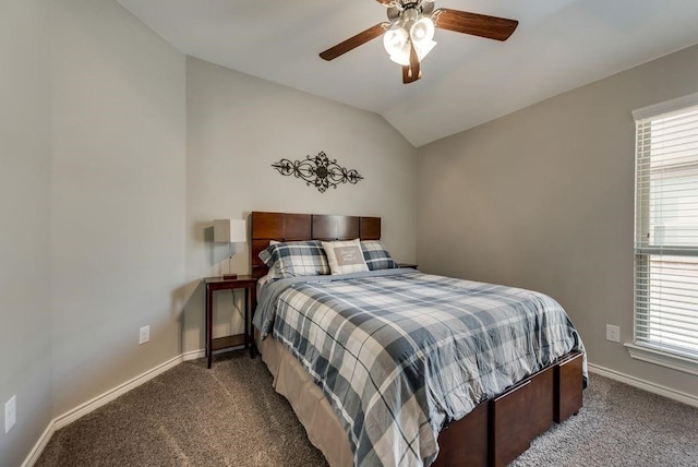 1713 Cattleman St, Van Alstyne, TX 75495 - bedroom with carpet flooring, baseboards, vaulted ceiling, and multiple windows