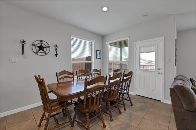 1099 Admiral Dr, Azle, TX 76020 - dining space with tile patterned flooring and baseboards