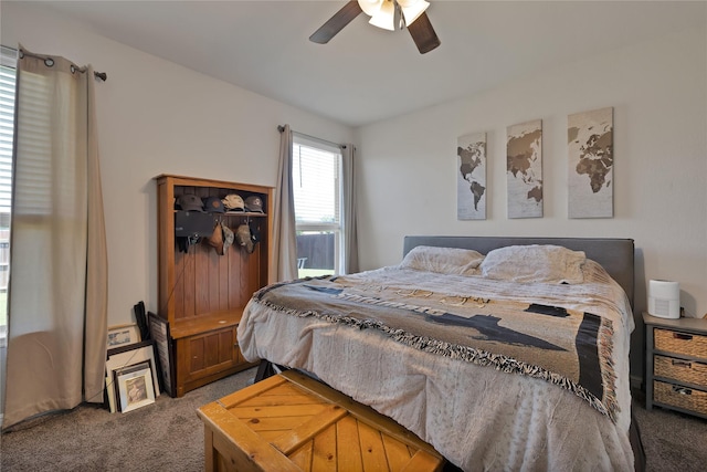 1099 Admiral Dr, Azle, TX 76020 - carpeted bedroom featuring a ceiling fan