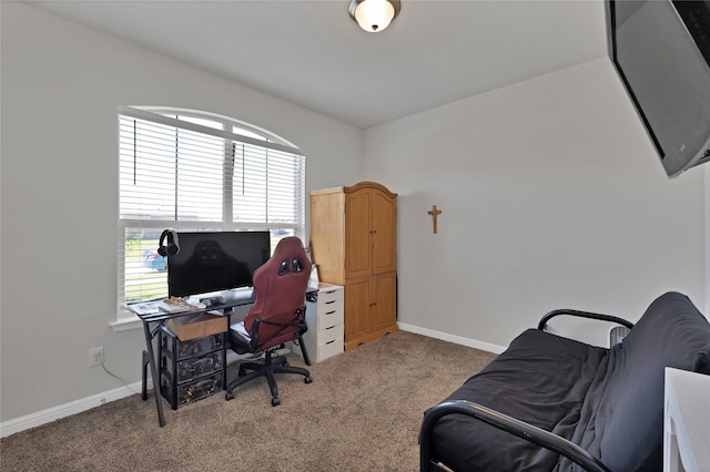 1099 Admiral Dr, Azle, TX 76020 - home office with carpet floors and baseboards