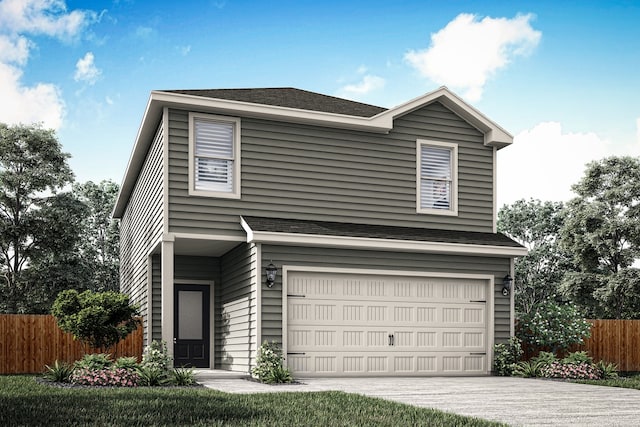 4091 Lava Forest Dr, Dallas, TX 75241 - traditional home with an attached garage, concrete driveway, and a shingled roof