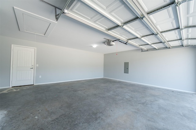 107 Oliver Wendell Ct, Mount Vernon, TX 75457 - garage with a garage door opener, electric panel, and baseboards