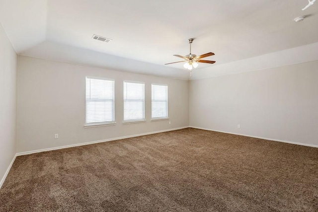 1408 Tartan Dr, Allen, TX 75013 - carpeted empty room featuring a ceiling fan, baseboards, and a smoke detector