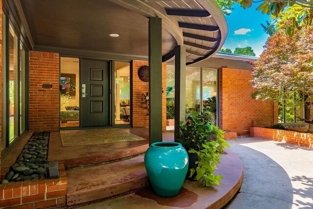 1624 Eastus Dr, Dallas, TX 75208 - entrance to property with brick siding and covered porch