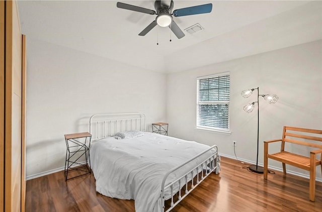 405 Cypress Hill Dr, Mckinney, TX 75071 - bedroom featuring wood finished floors, baseboards, and a ceiling fan