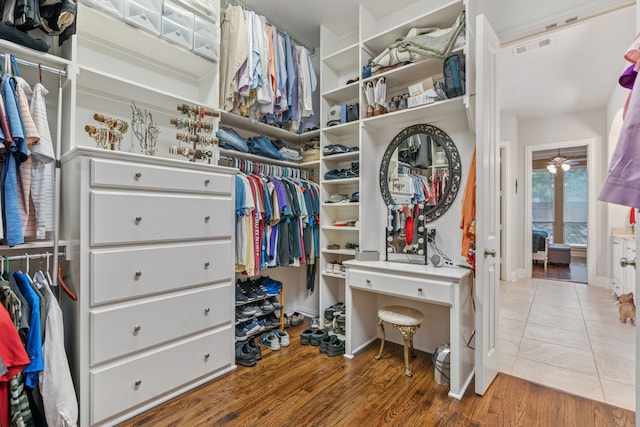 3308 Linkwood, The Colony, TX 75056 - spacious closet featuring wood finished floors