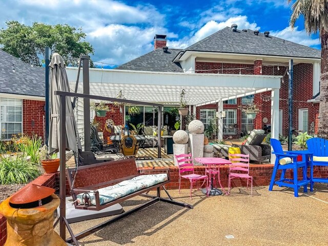 226 Northline Rd, Teague, TX 75860 - view of patio with outdoor lounge area