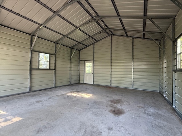 890 Nash Ln, Lipan, TX 76462 - garage featuring metal wall