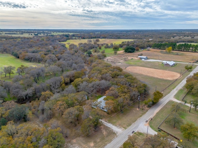 890 Nash Ln, Lipan, TX 76462 - aerial view of property and surrounding area with rural landscape