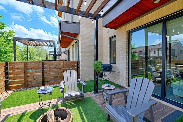 841 Emerling Dr, Mckinney, TX 75069 - view of patio featuring a pergola