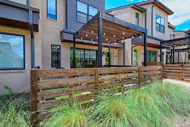 841 Emerling Dr, Mckinney, TX 75069 - view of front of home with a pergola and brick siding