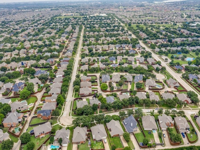 1676 Castle Pines Dr, Frisco, TX 75036 - aerial view of property and surrounding area featuring nearby suburban area
