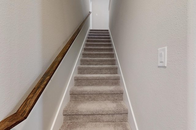 1804 Summer Aura, Mesquite, TX 75181 - stairway featuring a textured wall