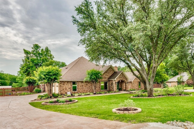 1345 Meadow Gln, Southlake, TX 76092 - view of front of house with a chimney