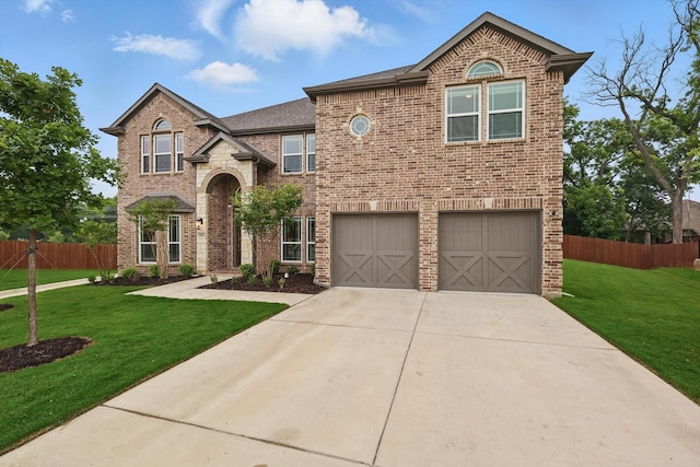 2821 White Plains Dr, Midlothian, TX 76065 - traditional-style house featuring an attached garage, concrete driveway, and brick siding