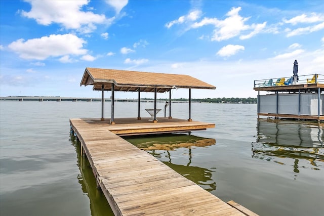 107 Oak Acres Dr W, Malakoff, TX 75148 - dock featuring a water view and boat lift