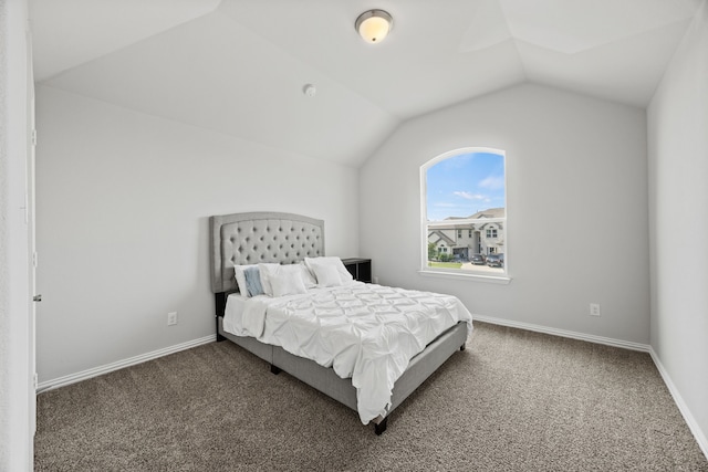 316 Cunningham Cir, Celina, TX 75009 - bedroom with carpet flooring, vaulted ceiling, and baseboards