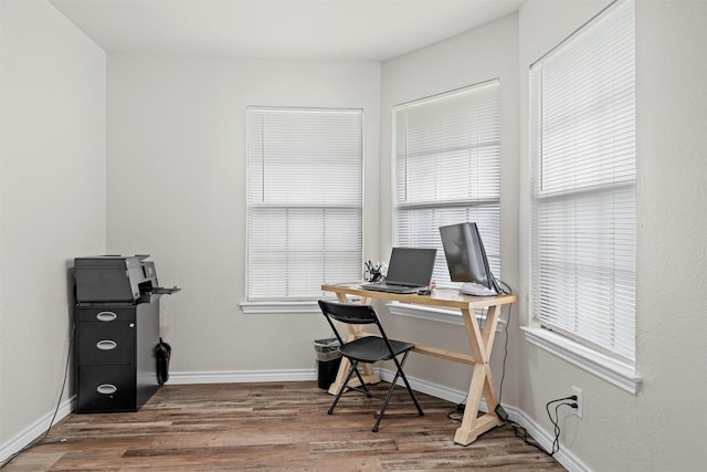 13340 Willow Springs Rd, Haslet, TX 76052 - office space with wood finished floors, baseboards, and plenty of natural light