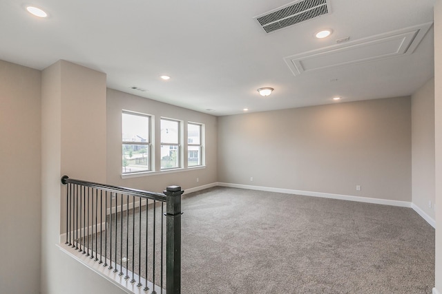 2033 Barbette St, Fort Worth, TX 76008 - carpeted spare room with recessed lighting, attic access, and baseboards