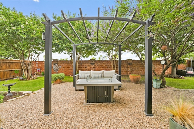 11521 Misty Mesa Dr, Fort Worth, TX 76052 - fenced backyard with an outdoor hangout area